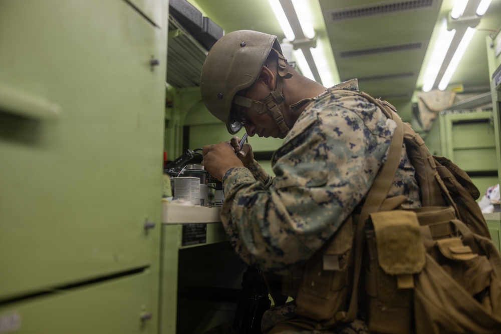 1st Maintenance Bn. participates in a field exercise