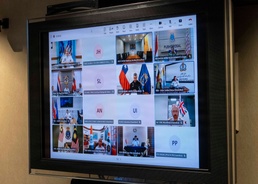 Adm. Steve Koehler, commander, U.S. Pacific Fleet, conducts Multilateral Maritime Virtual Key Leadership Engagement