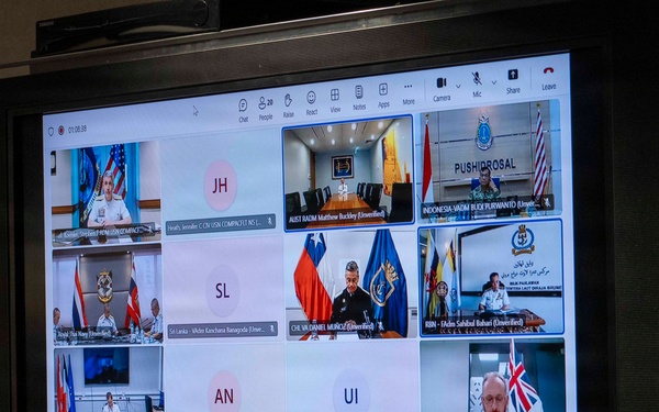 Adm. Steve Koehler, commander, U.S. Pacific Fleet, conducts Multilateral Maritime Virtual Key Leadership Engagement
