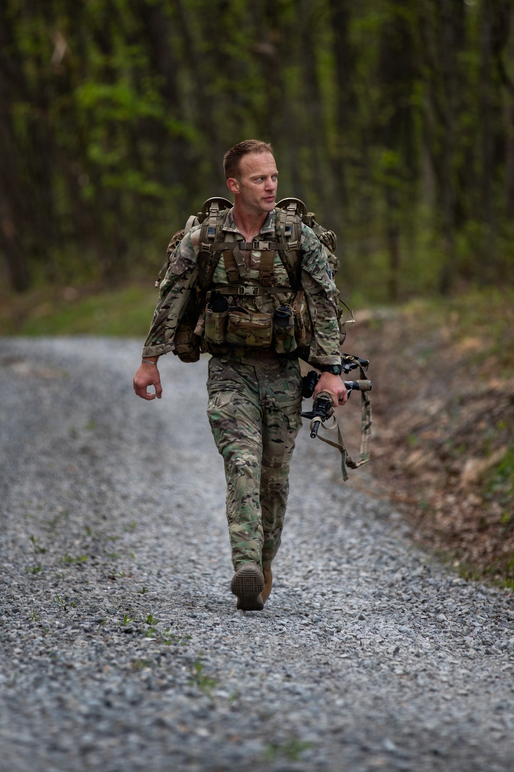 Region II Best Warrior Competitors conduct Ruck March at Camp Dawson