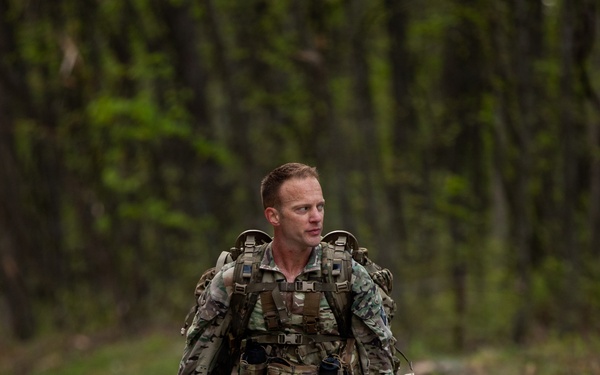 Region II Best Warrior Competitors conduct Ruck March at Camp Dawson