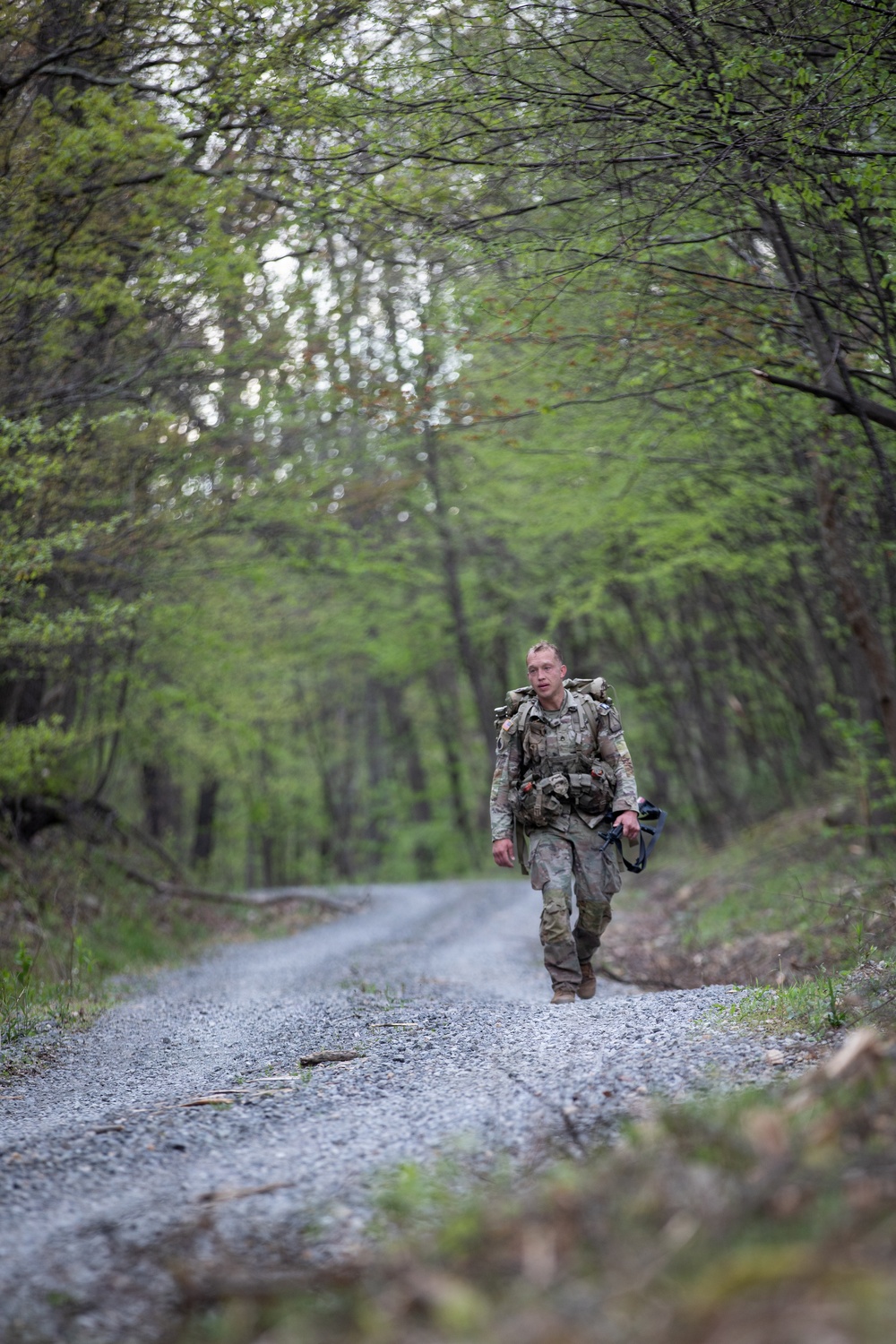Region II Best Warrior Competitors conduct ruck march at Camp Dawson