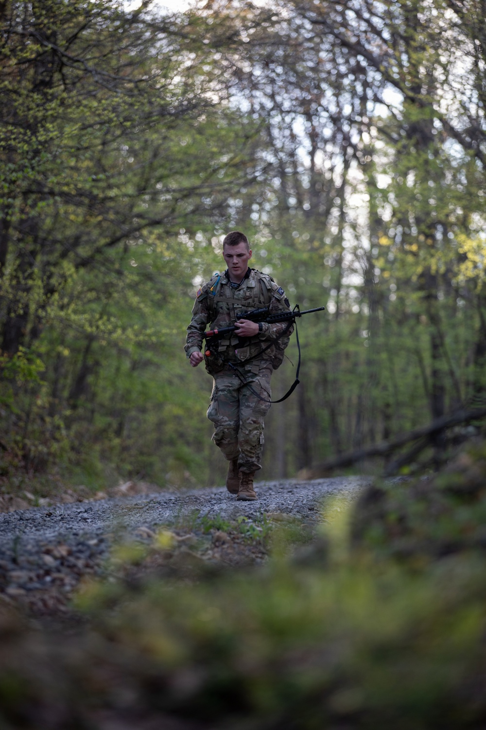 Region II Best Warrior Competitors conduct ruck march at Camp Dawson