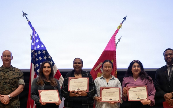 MCAS Iwakuni volunteer recognition ceremony