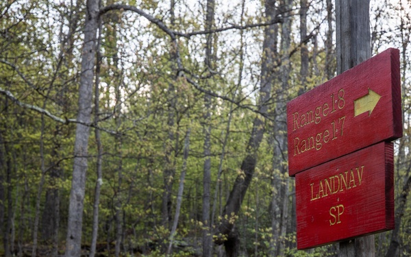 Region II Best Warrior Competitors conduct Land Navigation at Camp Dawson