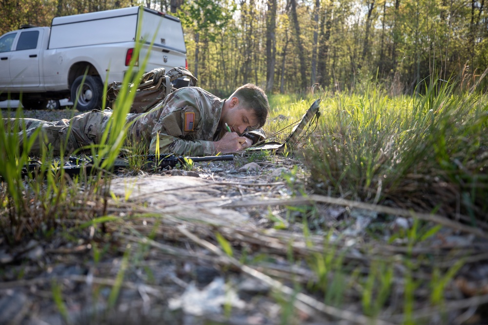 Region II Best Warrior Competitors conduct Land Navigation at Camp Dawson