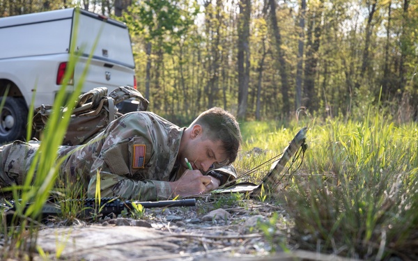 Region II Best Warrior Competitors conduct Land Navigation at Camp Dawson