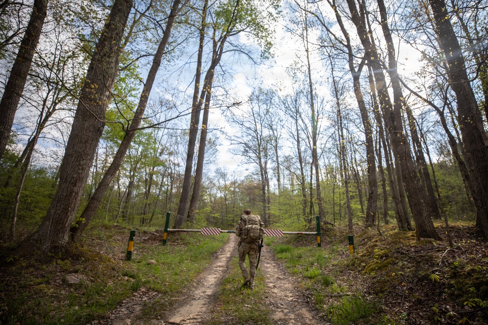 Region II Best Warrior Competitors conduct Land Navigation at Camp Dawson