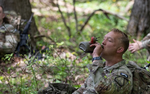 Region II Best Warrior Competitors conduct tactical movements at Camp Dawson
