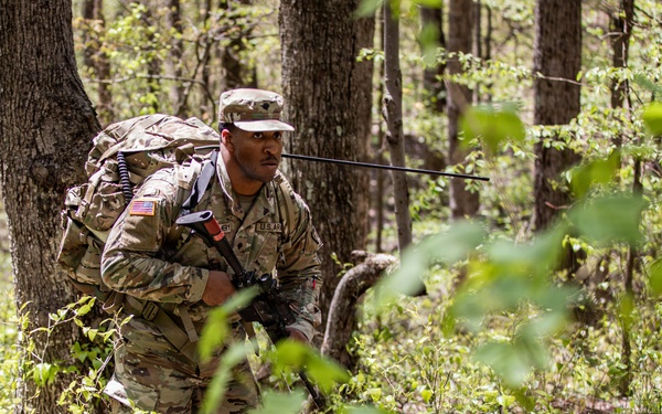 Region II Best Warrior Competitors conduct tactical movements at Camp Dawson