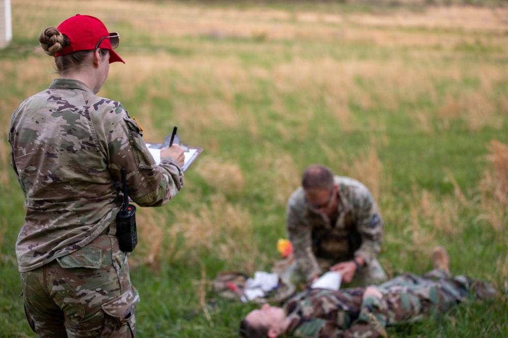 Region II Best Warrior Competitors conduct tactical movements on Camp Dawson