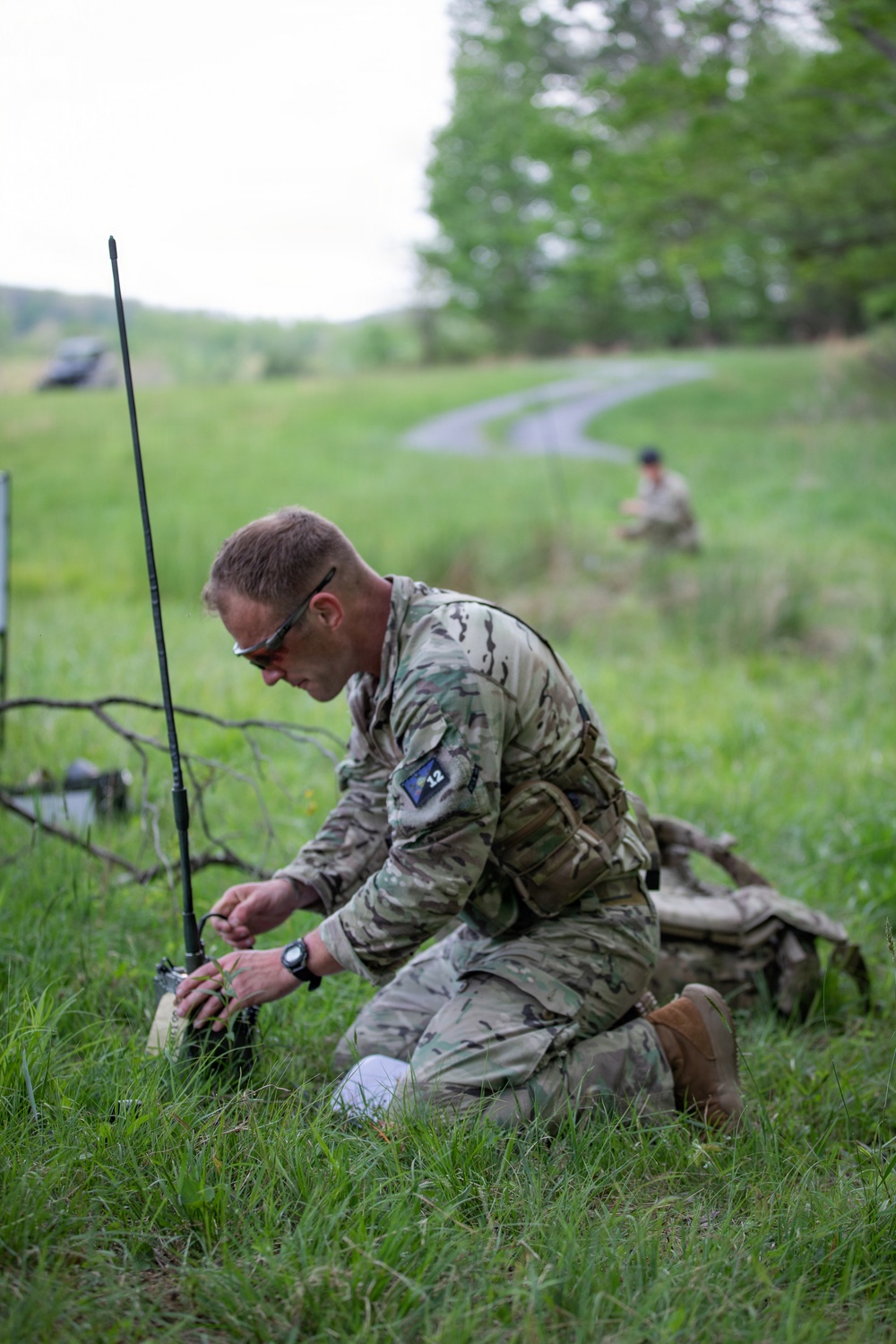 Region II Best Warrior Competitors call in a 9-line MEDEVAC