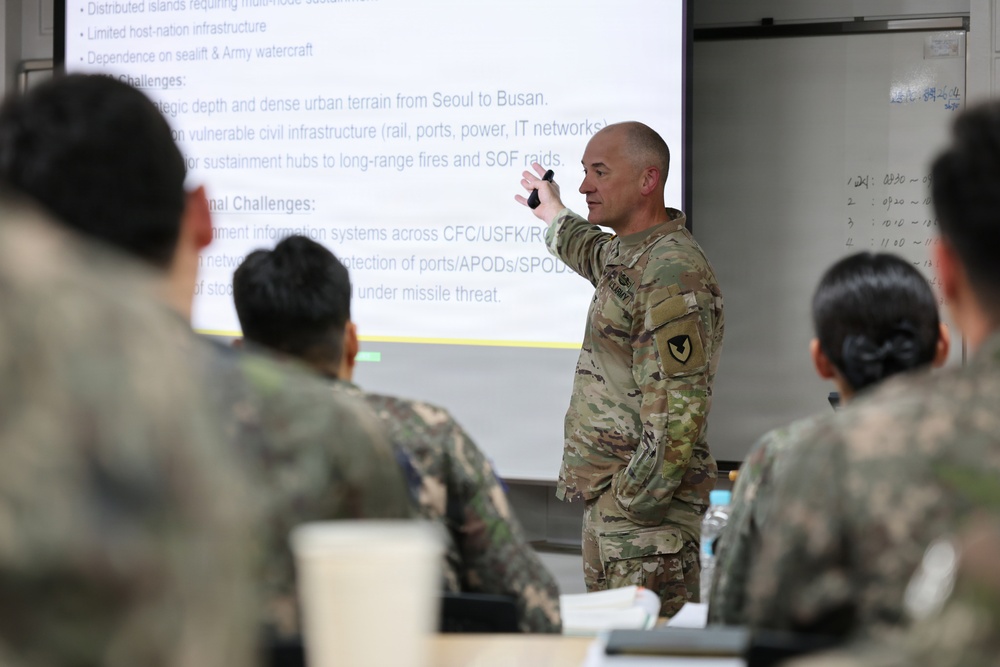 403rd AFSB, ROK Army logistics school exchange knowledge in combined engagements