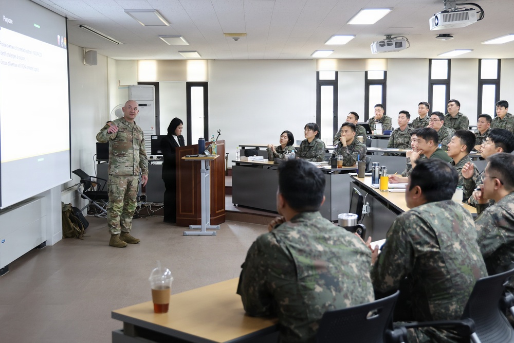 403rd AFSB, ROK Army logistics school exchange knowledge in combined engagements