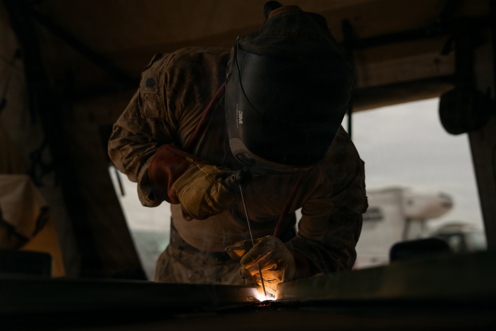 JTF-SB Marines conduct pre-fabrication operations