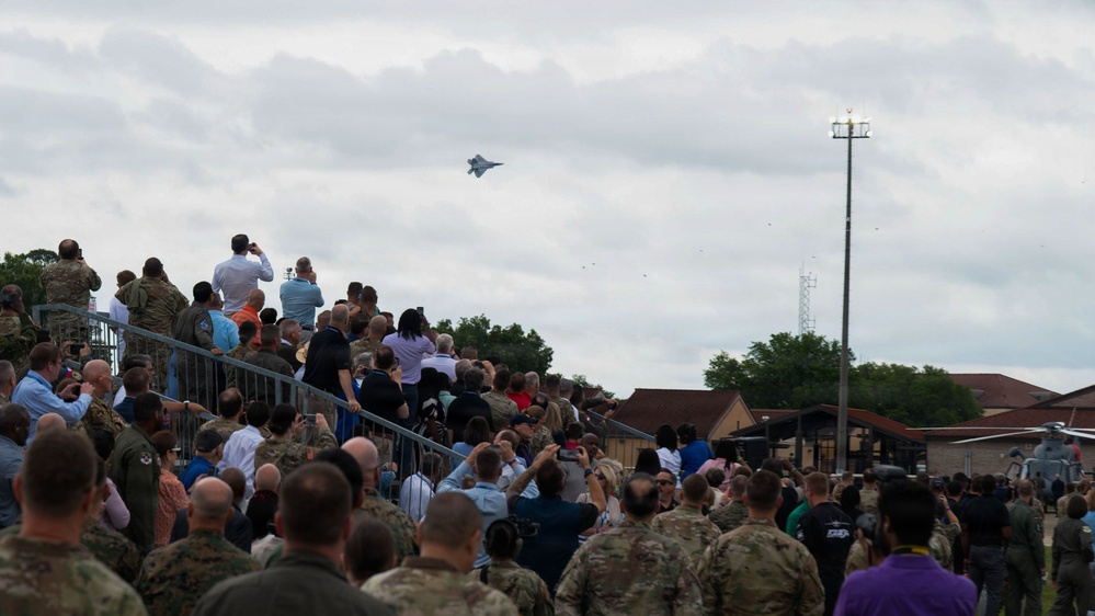 Airpower demonstration for National Security Forum and Gathering of Eagles at Maxwell Air Force Base