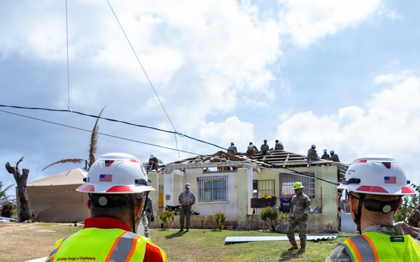 First Temporary Roof Placement