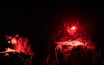 Region II Best Warrior Competitors conduct land navigation at Camp Dawson