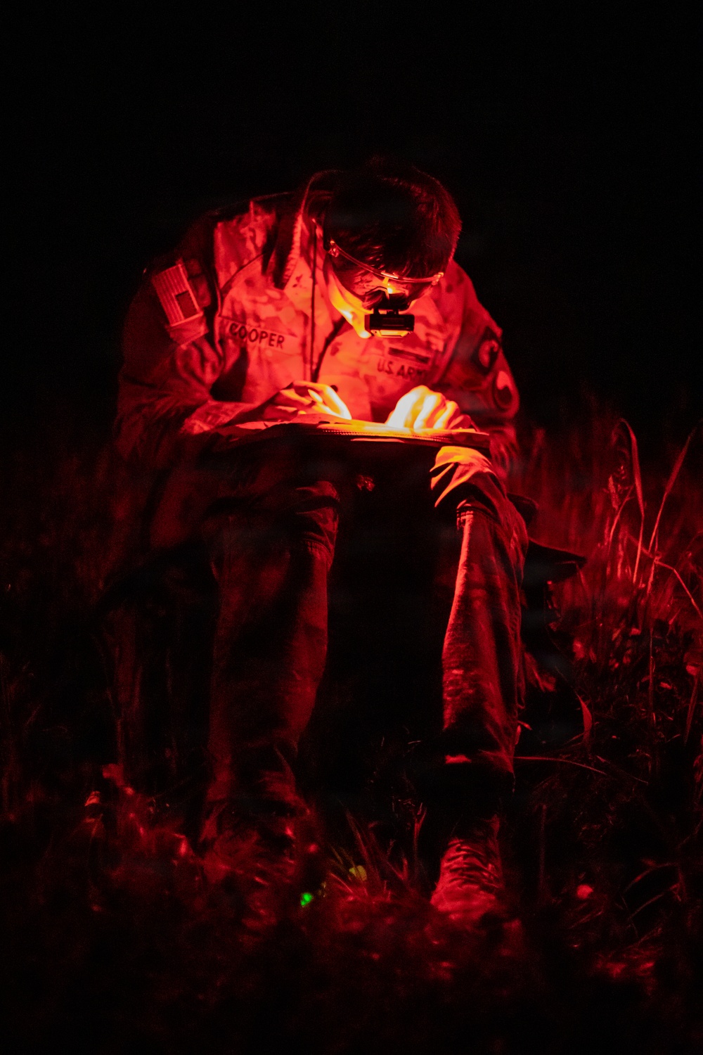 Region II Best Warrior Competitors conduct land navigation at Camp Dawson