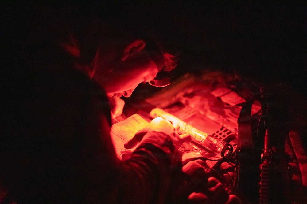 Region II Best Warrior Competitors conduct land navigation at Camp Dawson