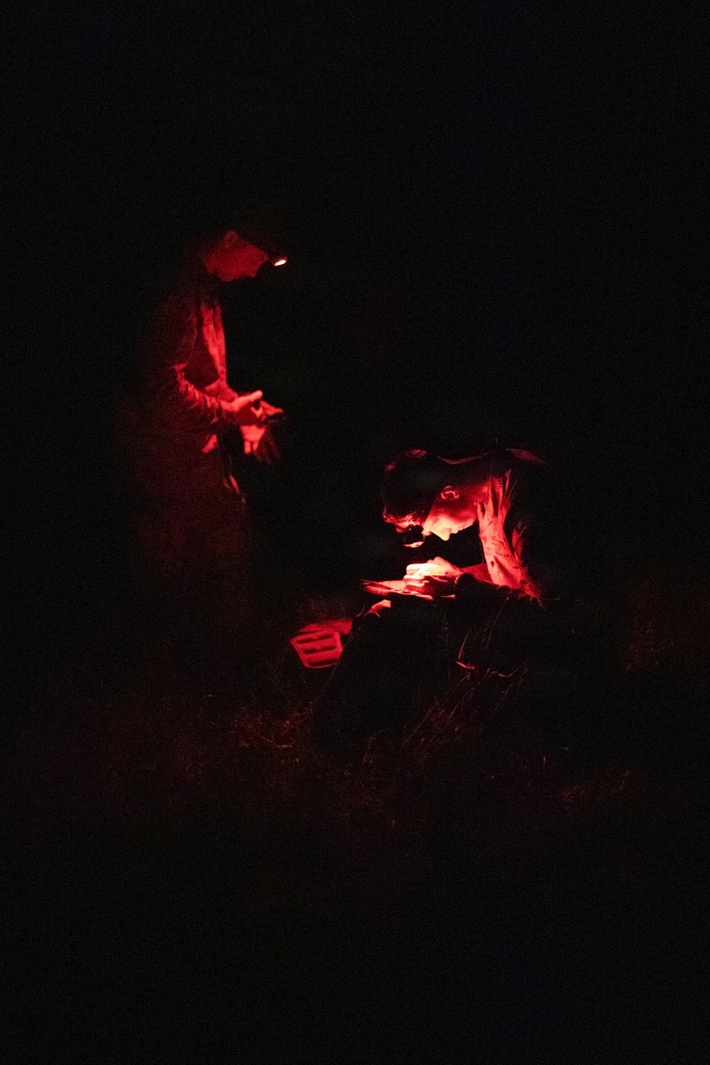 Region II Best Warrior Competitors conduct land navigation at Camp Dawson