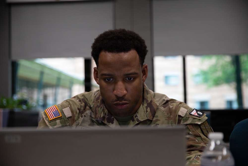 Region II Best Warrior competitors complete a written test and essay