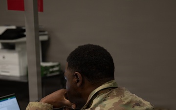Region II Best Warrior competitors complete a written test and essay
