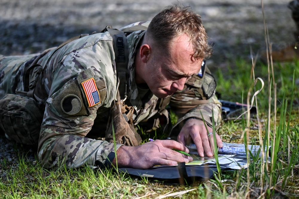 Region II Best Warrior competitors tackle land navigation