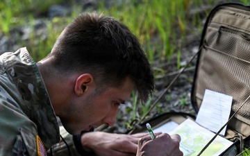 Region II Best Warrior competitors tackle land navigation