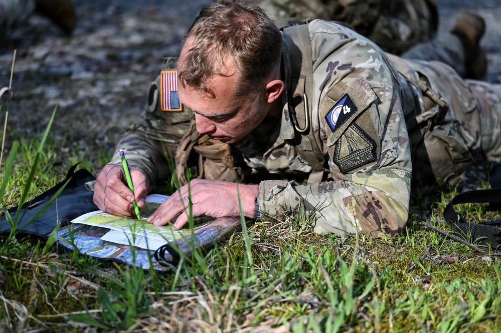 Region II Best Warrior competitors tackle land navigation