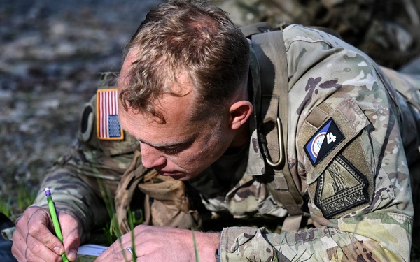 Region II Best Warrior competitors tackle land navigation