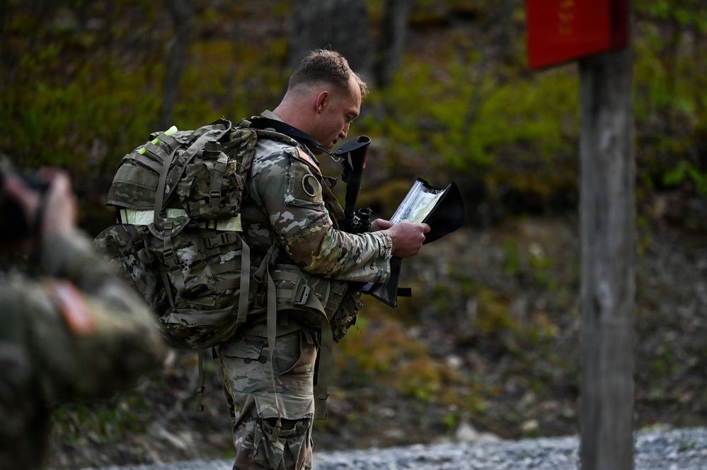 Region II Best Warrior competitors tackle land navigation