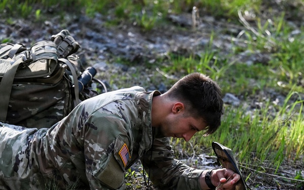 Region II Best Warrior competitors tackle land navigation