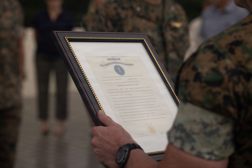 1st MAW commanding general promotes to major general