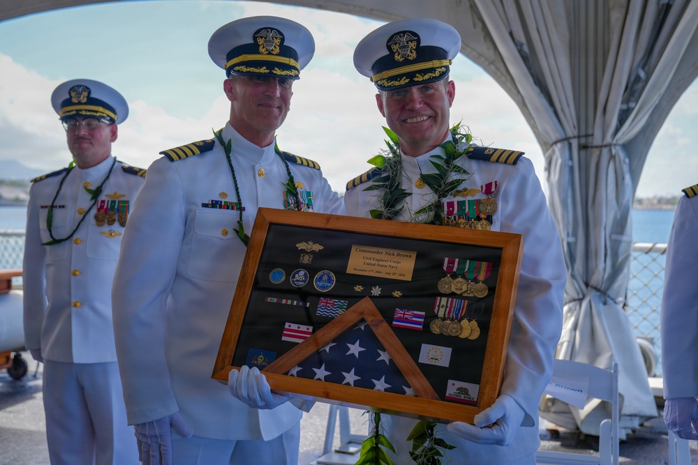 OICC PHNSY Executive Officer Cmdr. Nicholas C. Brown Retirement Ceremony