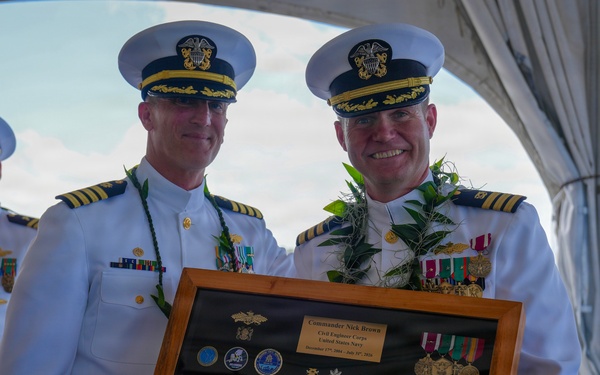 OICC PHNSY Executive Officer Cmdr. Nicholas C. Brown Retirement Ceremony