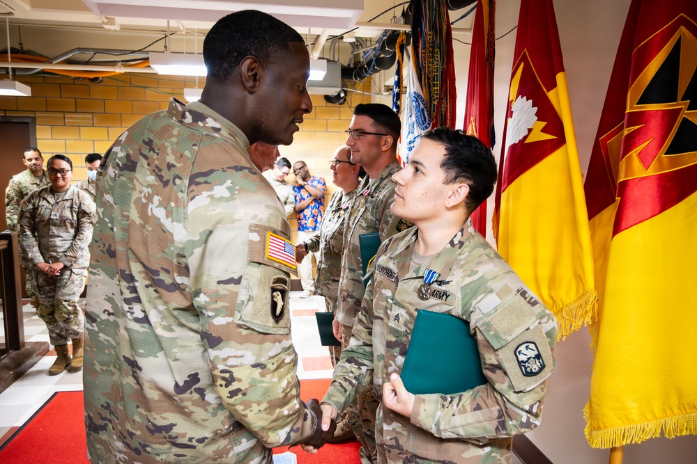 End of Tour Awards given to departing 94th AAMDC Soldiers