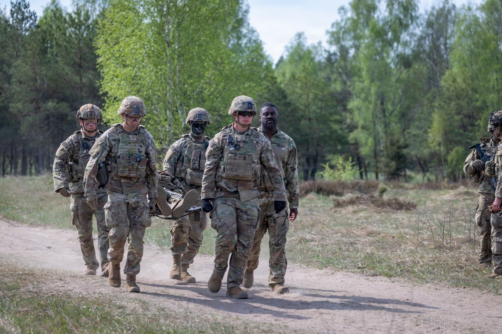 2d Cavalry Regiment conducts patient transportation training during Saber Strike in Poland