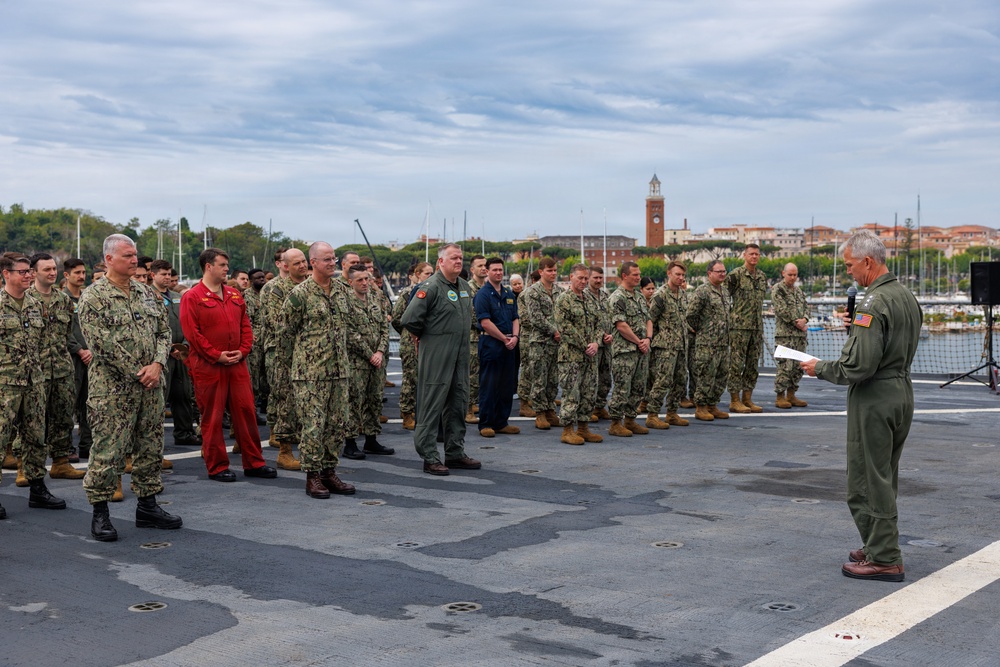 U.S. 6th Fleet Embarks Mount Whitney
