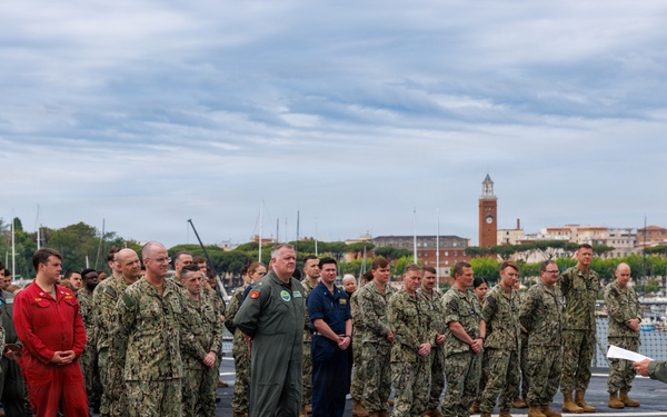 U.S. 6th Fleet Embarks Mount Whitney