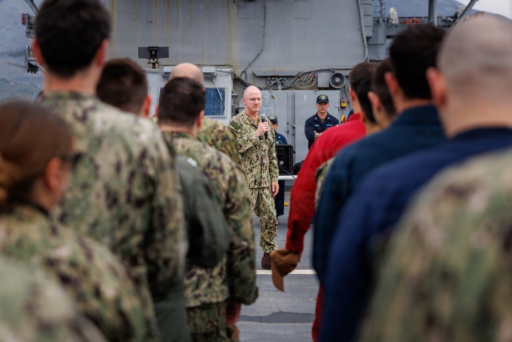 U.S. 6th Fleet Embarks Mount Whitney