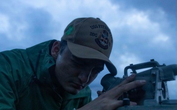 Fitzgerald sails through the Surigao Strait