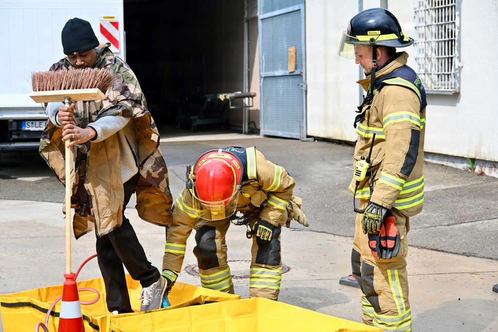 USAG Stuttgart Directorate of Emergency Services personnel hosts a training exercise on May 7, 2026