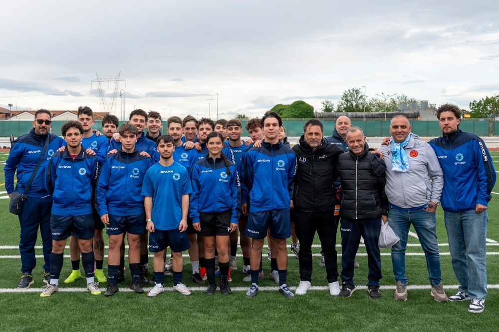 Friendly Soccer Match Unites NSA Naples, Italian Community