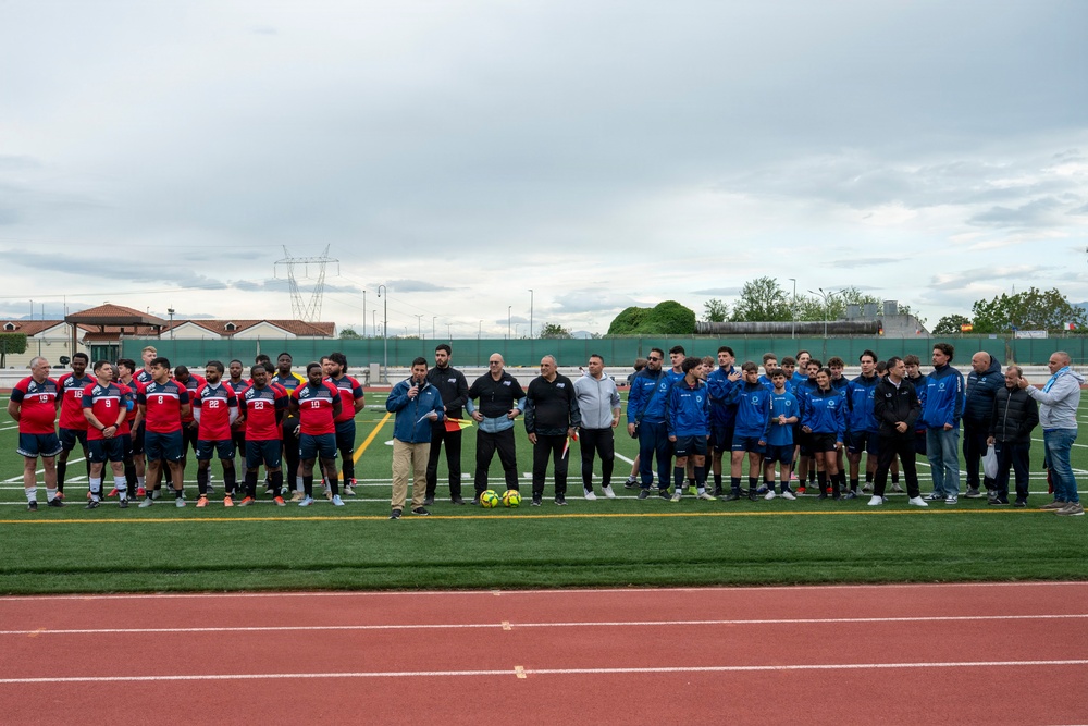 Friendly Soccer Match Unites NSA Naples, Italian Community
