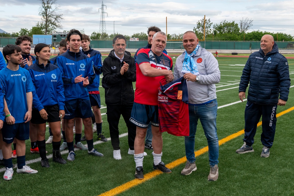 Friendly Soccer Match Unites NSA Naples, Italian Community