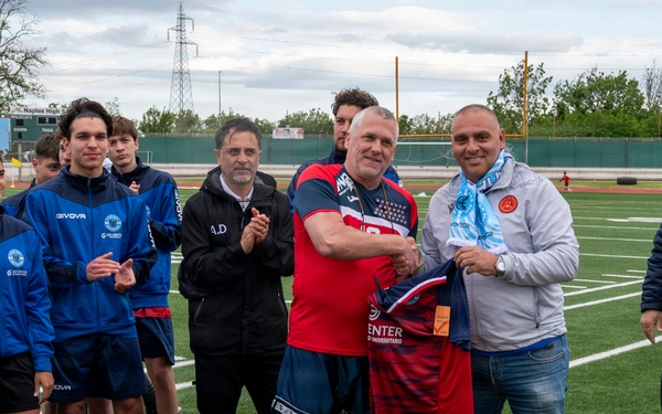 Friendly Soccer Match Unites NSA Naples, Italian Community