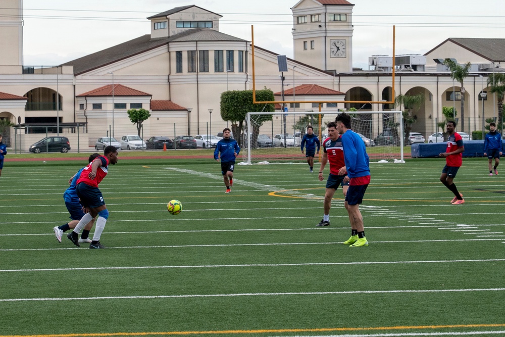 Friendly Soccer Match Unites NSA Naples, Italian Community