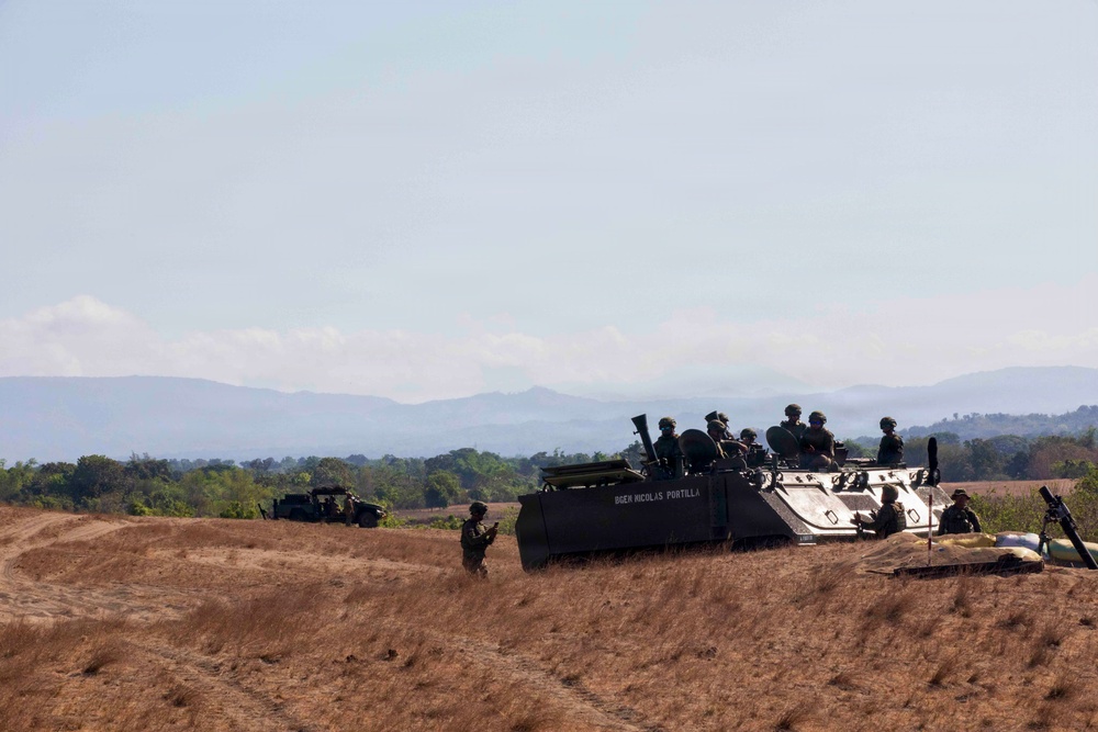 Balikatan 2026: 25th ID Soldiers fire mortars during a counter landing live-fire exercise