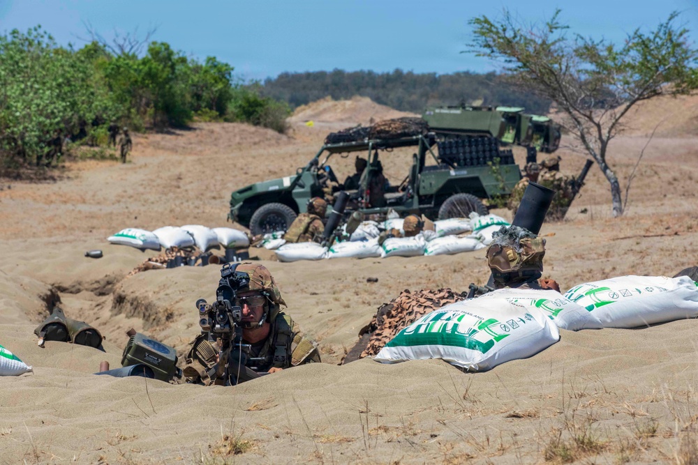 Balikatan 2026: 25th ID Soldiers fire mortars during a counter landing live-fire exercise
